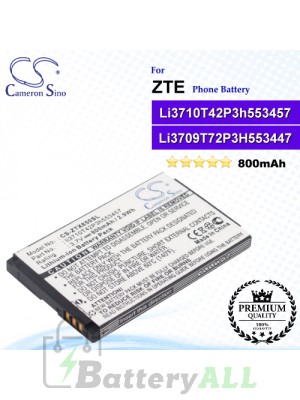 CS-ZTX850SL For ZTE Phone Battery Model Li3709T72P3H553447 / Li3710T42P3h553457 / li3714T42P3h-653457