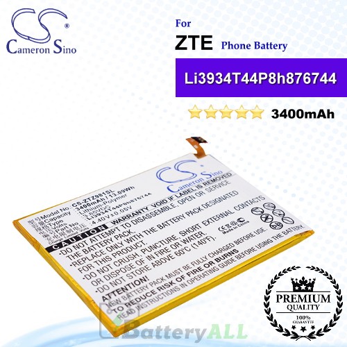 CS-ZTZ981SL For ZTE Phone Battery Model Li3934T44P8h876744 / Li3934T44PH8H876744