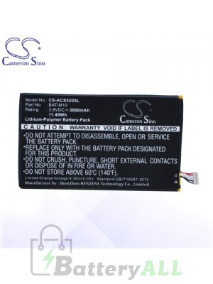 CS Battery for Acer KT.0010S.007 / 1CP415793L1 1S1P Battery PHO-ACS520SL