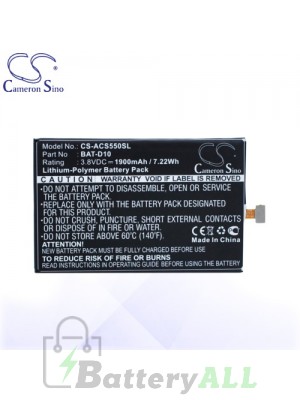 CS Battery for Acer BAT-D10 / CA325685G / KT.0010B-009 Battery PHO-ACS550SL