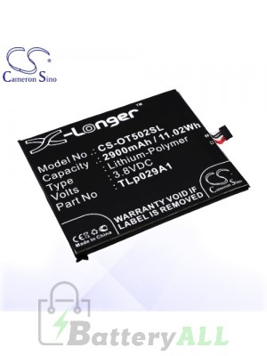 CS Battery for Alcatel TLp029A1 / CAC2910008C1 / Alcatel OT-5025 Battery PHO-OT502SL