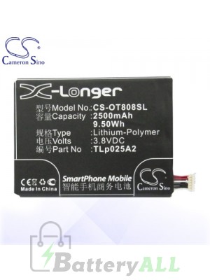CS Battery for Alcatel One Touch idol X+ / Pop Icon 2 Battery PHO-OT808SL