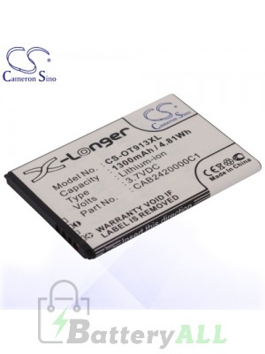 CS Battery for Alcatel CAB14P0000C1 / CAB2420000C1 Battery PHO-OT913XL