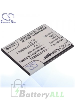 CS Battery for Alcatel OT-4020X / OT-4033 / OT-4033A / OT-4033D Battery PHO-OT990XL