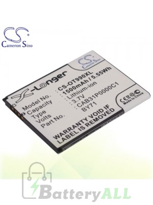 CS Battery for Alcatel One Touch POP C3 / POP D1 / Premiere Battery PHO-OT990XL