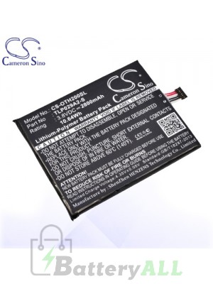 CS Battery for Alcatel TLP029AJ / TLP029A2-S / BAAL6045Y Battery PHO-OTH200SL