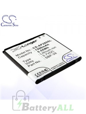 CS Battery for Asus 0B110-00150000 / SBP-28 / A66 / PadFone / T20 Battery PHO-AP280SL