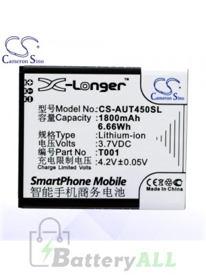 CS Battery for Asus 0B200-0128000 / T001 / Asus T45 / T45-T001 Battery PHO-AUT450SL