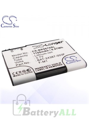 CS Battery for Blackberry 30130001RM / BAT-24387-003 / F-M1 Battery PHO-BR9670SL