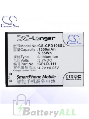 CS Battery for Coolpad CPLD-111 / CPLD-106 / 5213 / 5216d Battery PHO-CPD106SL