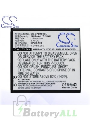 CS Battery for Coolpad CPLD-109 / Coolpad 8070D Battery PHO-CPD109SL