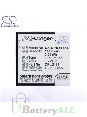 CS Battery for Coolpad CPLD-91 / Coolpad 8028 / 8070 Battery PHO-CPD807SL