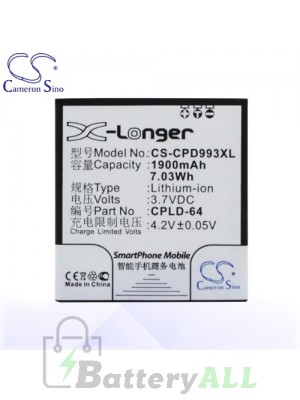 CS Battery for Coolpad CPLD-64 / Coolpad 9930 / W702 Battery PHO-CPD993XL