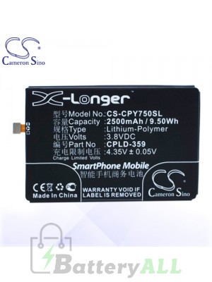 CS Battery for Coolpad CPLD-359 / Coolpad T2-C01 Battery PHO-CPY750SL