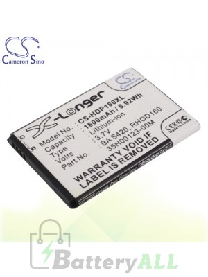 CS Battery for HTC S522 / S523 / S741 / T7373 / T7377 / T7378 Battery PHO-HDP180XL