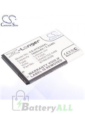 CS Battery for HTC 35H00152-04M / 35H00152-05M / BTR6350 / BTR6350B Battery PHO-HT6350XL