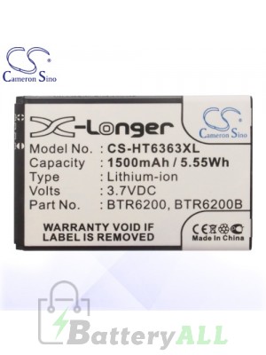 CS Battery for Dopod G8 / Google G6 / HTC A315C / HTC A6363 Battery PHO-HT6363XL