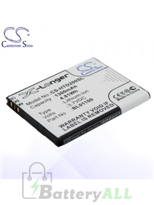 CS Battery for HTC BA S840 / BA S850 / BL01100 / HTC A320E Battery PHO-HTD200SL