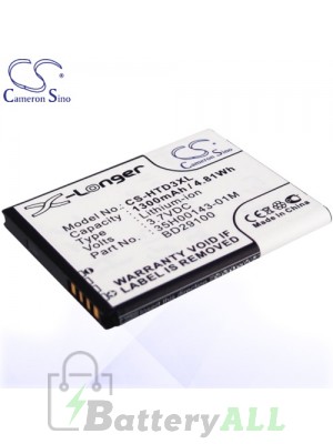 CS Battery for HTC 35H00143-01M / 35H00154-01M / BA S460 / BA S540 Battery PHO-HTD3XL