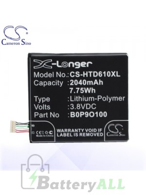 CS Battery for HTC 35H00222-00M / 35H00222-01M / B0P9O100 Battery PHO-HTD610XL