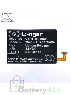 CS Battery for HTC 35H00236-01M / B0PGE100 / BOPGE100 / HTC S9u Battery PHO-HTM900SL