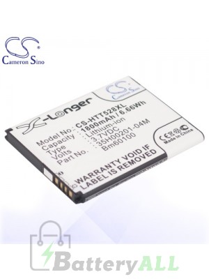 CS Battery for HTC 35H00201-04M / 35H00201-16M / BA S890 / BM60100 Battery PHO-HTT528XL