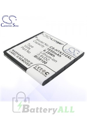 CS Battery for HTC 35H00170-01M / BA S640 / BI39100 / HTC Bass Battery PHO-HTX310XL