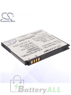 CS Battery for Google HTC 35H00167-03M / Google HTC G20 / HTC C110e Battery PHO-HTX710XL