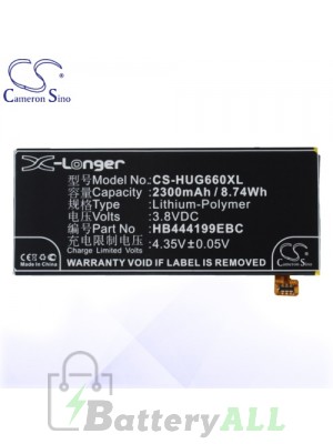 CS Battery for Huawei HB444199EBC / Huawei Ascend G660 Battery PHO-HUG660XL