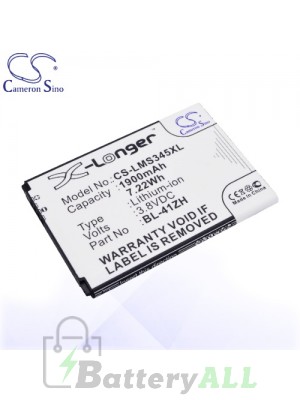 CS Battery for LG BL-41ZH / BL-41ZHB / EAC62378407 / LG C40 Power Battery PHO-LMS345XL
