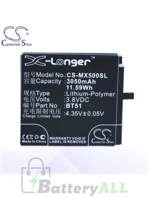 CS Battery for Meizu BT51 / M575 Dual SIM / M575M / M575U / MX5 Battery PHO-MX500SL