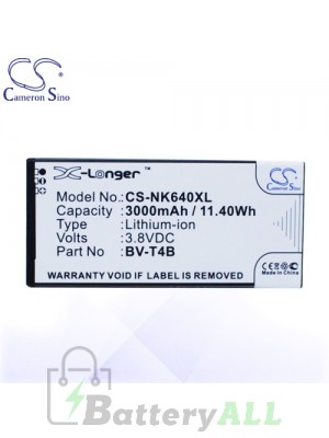 CS Battery for Microsoft BV-T4B / Microsoft Lumia 640 XL Battery PHO-NK640XL