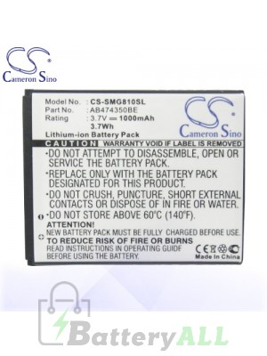 CS Battery for Samsung Duos B5722 GT-B5722 GT-B5722C / SGH-i550 Battery PHO-SMG810SL