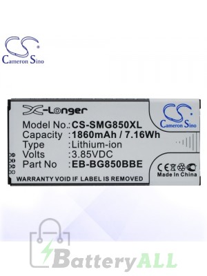 CS Battery for Samsung EB-BG850BBE / EB-BG850BBC / Galaxy Alpha Battery PHO-SMG850XL