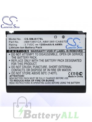 CS Battery for Samsung AB813851CA / AB813851CABSTD / SPH-M510 Battery PHO-SMJ617SL