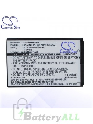 CS Battery for Samsung AB463651GZ / AB463651GZBSTD / SCH-U460 Battery PHO-SMU450SL