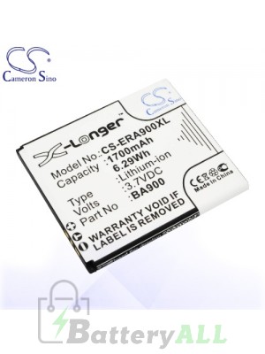 CS Battery for Sony Ericsson / Sony BA900 / Sony C1904 / C1905 Battery PHO-ERA900XL