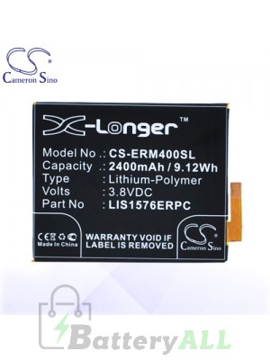 CS Battery for Sony Ericsson / Sony LIS1576ERPC / Sony E2303 Battery PHO-ERM400SL