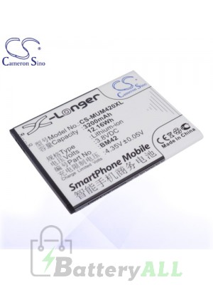 CS Battery for Xiaomi BM42 / Xiaomi Note Battery PHO-MUM420XL