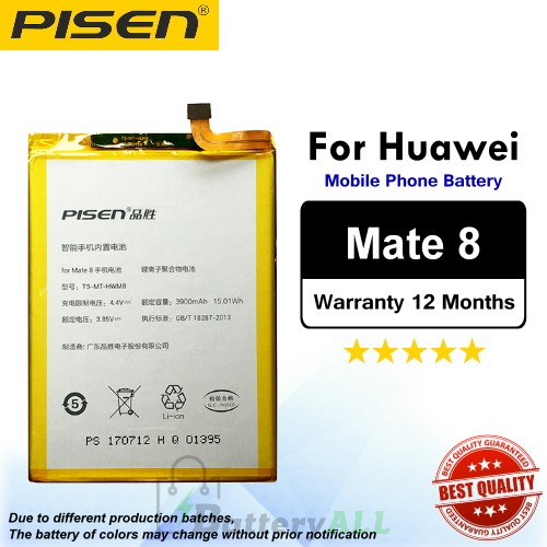 Original Pisen Battery For Huawei Mate 8 Battery