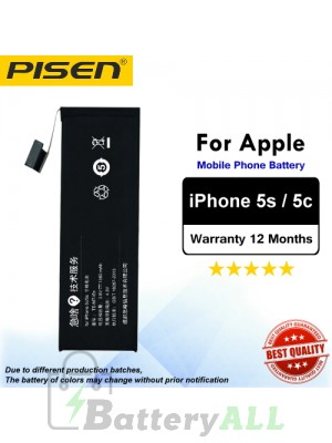 Original Pisen Battery For Apple iPhone 5s 5c Battery