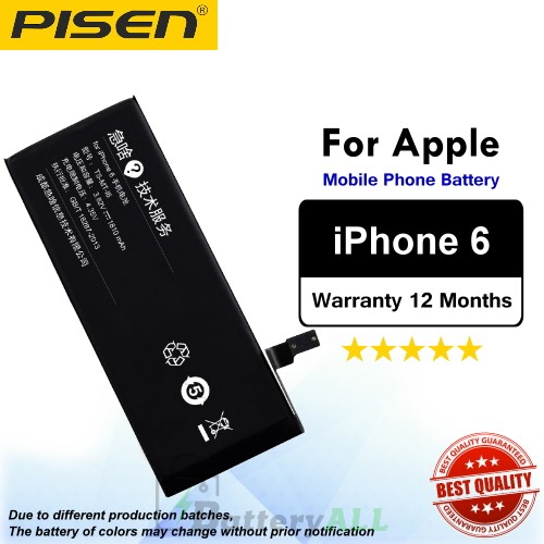 Original Pisen Battery For Apple iPhone 6 6g Battery