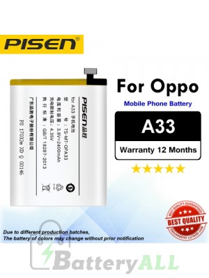 Original Pisen Battery For Oppo A33 Battery