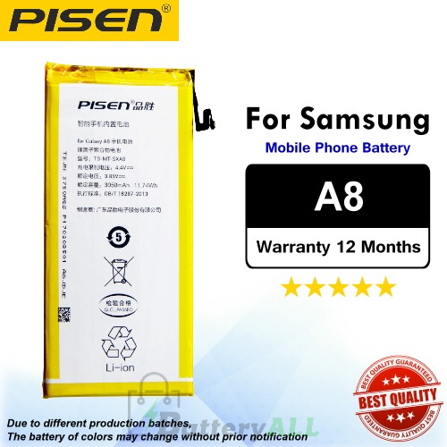 Original Pisen Battery For Samsung Galaxy A8 Battery