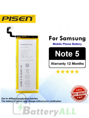 Original Pisen Battery For Samsung Galaxy Note 5 Battery