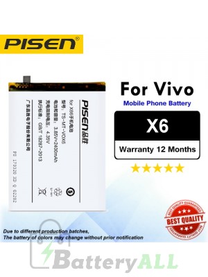 Original Pisen Battery For Vivo X6 Battery