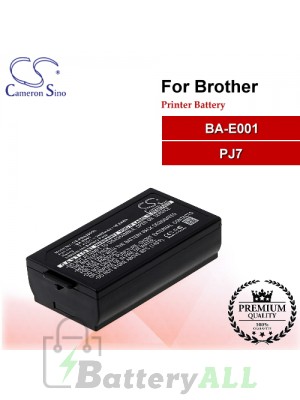 CS-PBA300SL For Brother Printer Battery Model BA-E001 / PJ7
