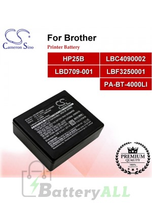 CS-PBT950SL For Brother Printer Battery Model HP25B / LBC4090002 / LBD709-001 / LBF3250001 / PA-BT-4000LI