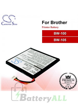 CS-PTB202 For Brother Printer Battery Model BW-100 / BW-105