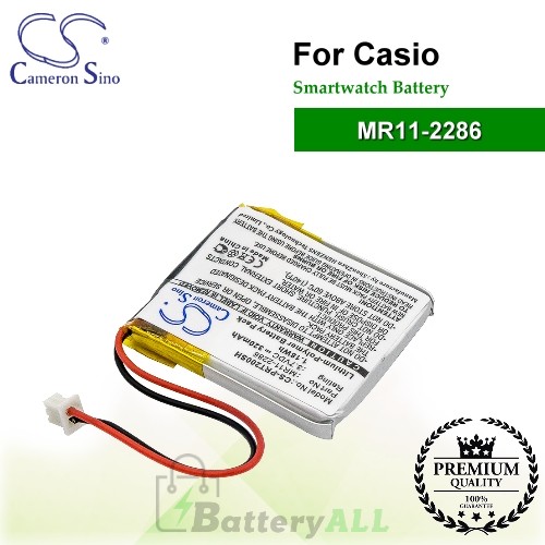CS-PRT200SH For Casio Smartwatch Battery Model MR11-2286